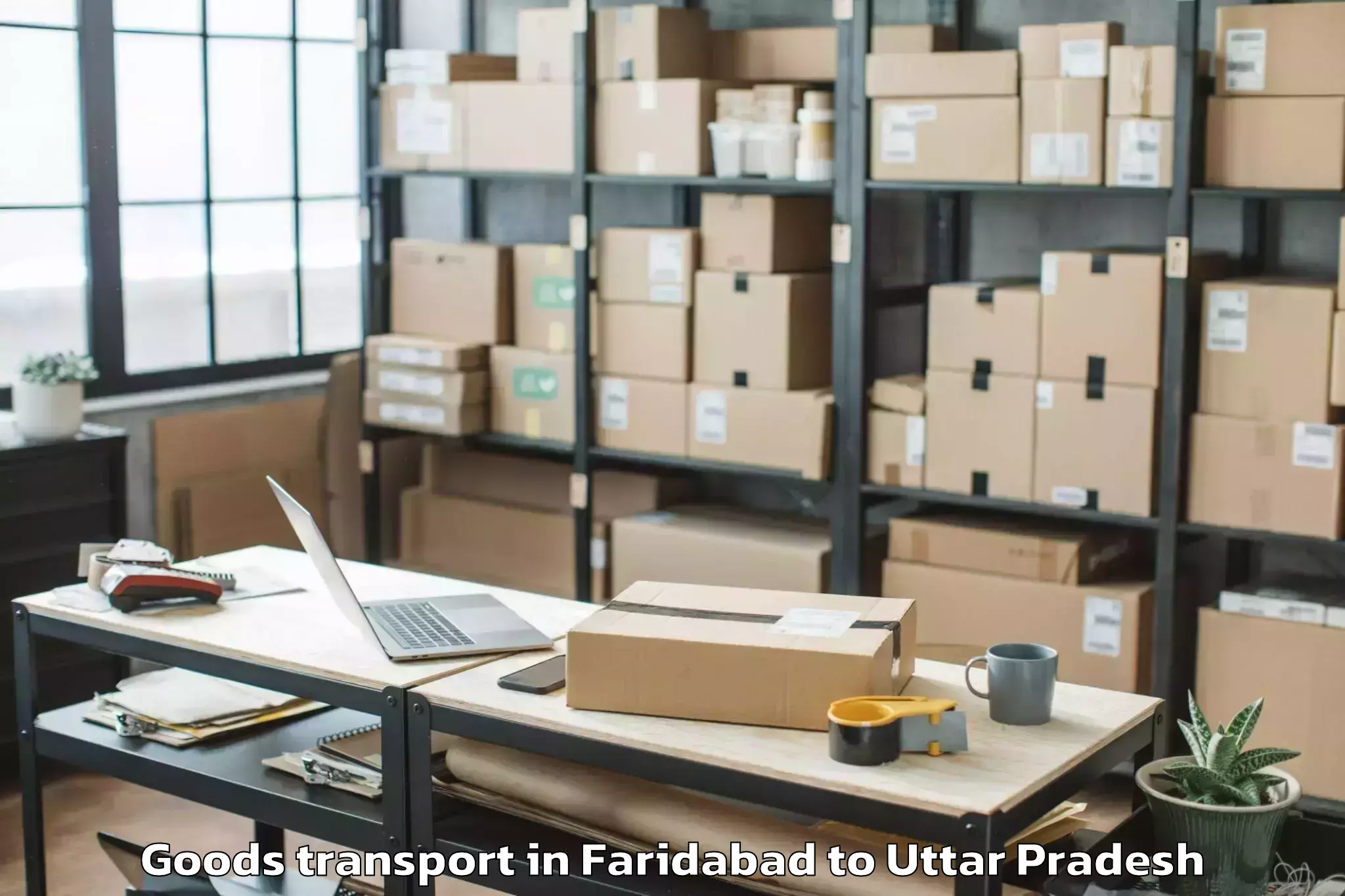 Easy Faridabad to Kanpur Airport Knu Goods Transport Booking